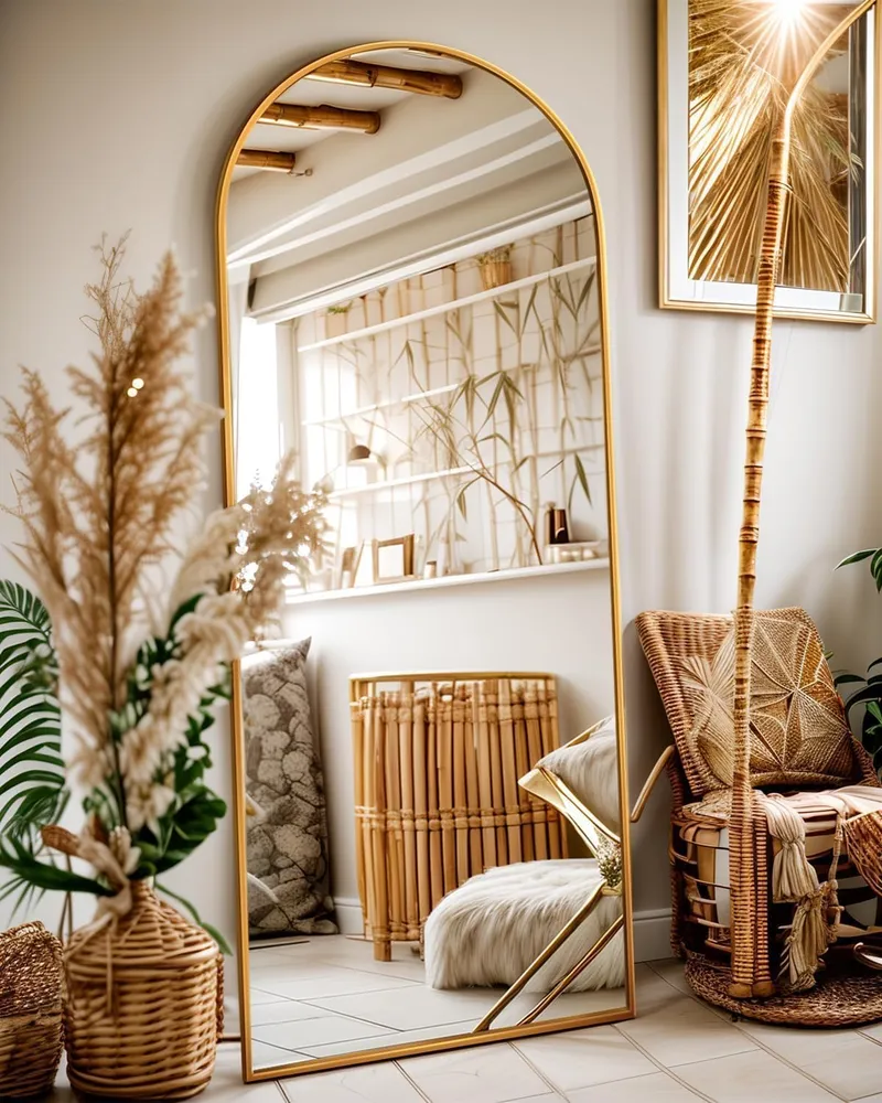 Antok Arched Full Length Mirror, 58×19