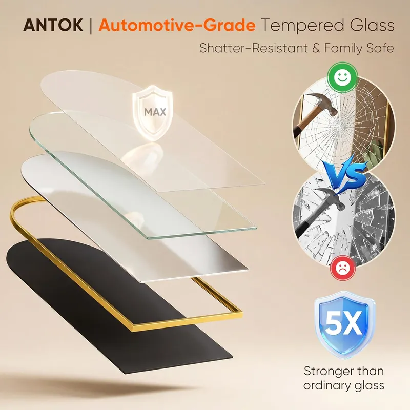 Antok Floor Standing Wall Hanging Mounted Leaning Full Body Mirrors