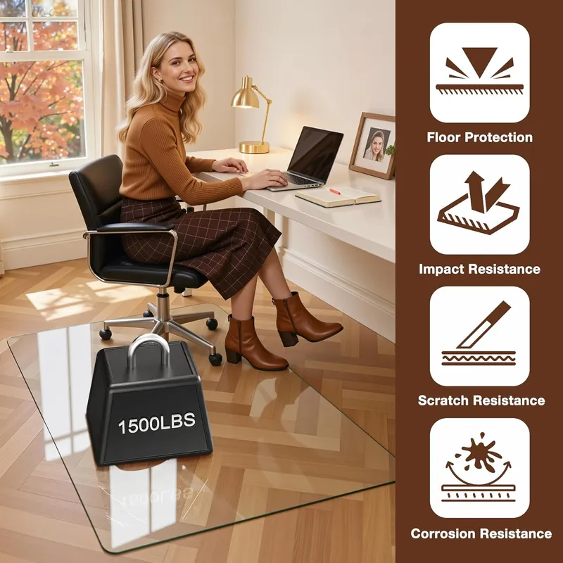 Antok Office Chair Mat for Carpet & Hardwood Floors