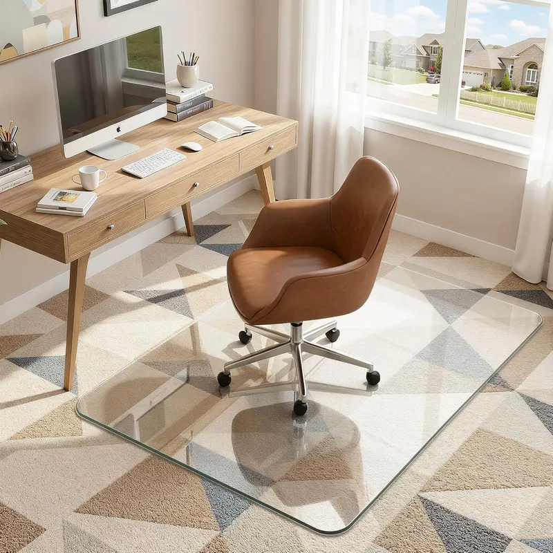 Antok Tempered Glass Chair Mat
